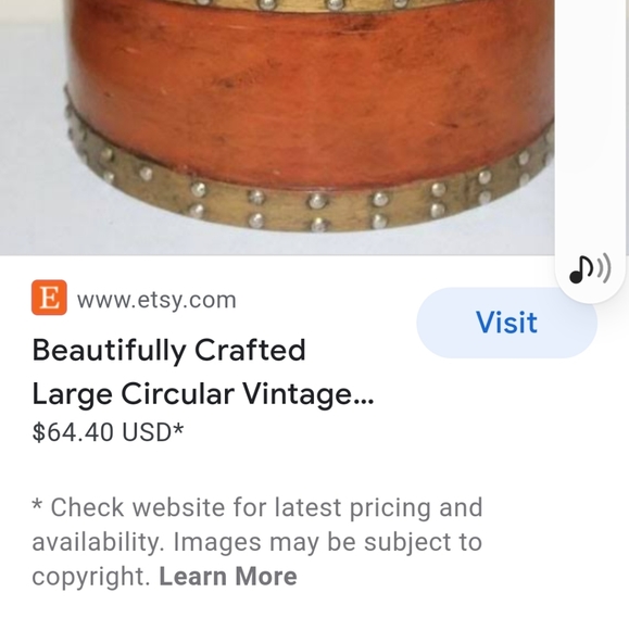 Drum style vintage box - Picture 4 of 4